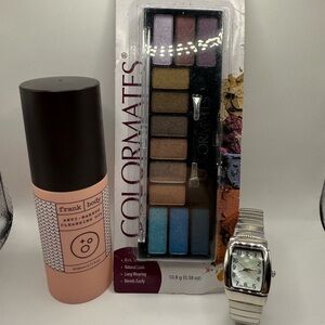 (3) Frank Body Anti-Makeup Cleansing Oil - Colormates Palette & Women's Watch
